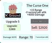 The Curse One Upgrade 5 Card
