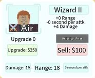 Wizard II Base Upgrade Card