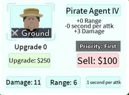 Pirate Agent IV Base Upgrade Card