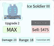 Ice Soldier III Upgrade 2 Card