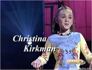 Christina in the "Know Your Stars" skit