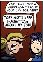 In his defense, his job is first mentioned five years in.