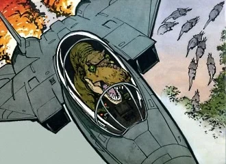 Tyrannosaur in f-14