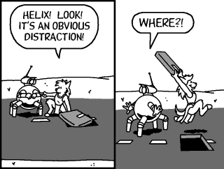 Obvious distraction 309