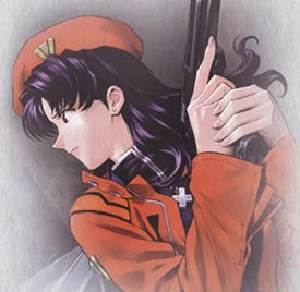 Misato looks quite the badass