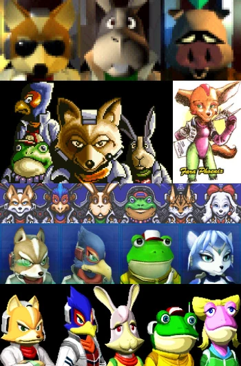 Star Fox team collage 2140