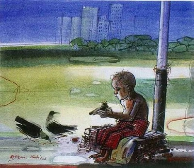 Tokai as painted by Rafiqun Nabi.  is the oldest and most famous Bangladesh cartoon character.