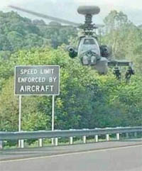 Cit speed limit enforced by aircraft