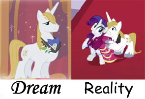 The stallion of Rarity's dreams turned out to be a nightmare.