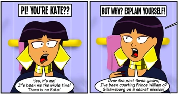 Princess Pi reveals her accidental involvement in the Royal Wedding.