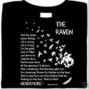 Last Stanza of "THE RAVEN" emblazoned upon a T-shirt.