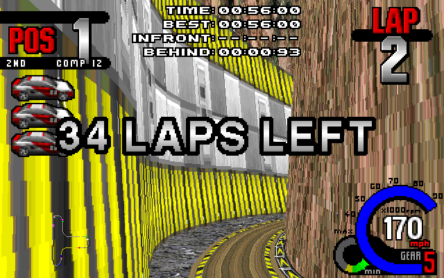 Average lap time: 1:30:00. Estimated time to finish: around 52 minutes.