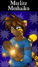 Merlitz using his fire powers