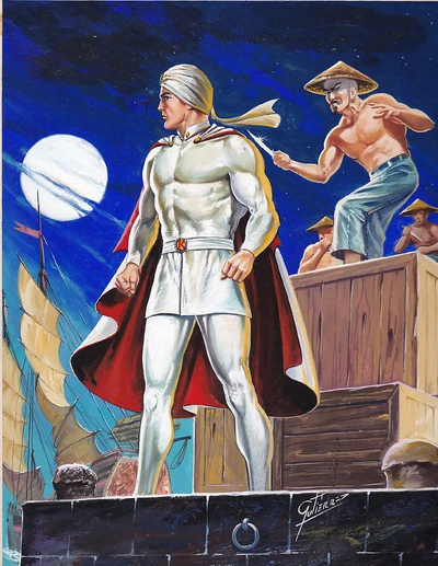 Just your average, blue-eyed Hindu hero.