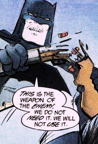 Batman Destroys Guns