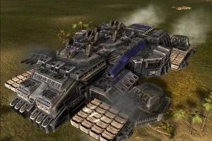 A Submersible Land Battleship Aircraft Carrier Factory Shield Generator