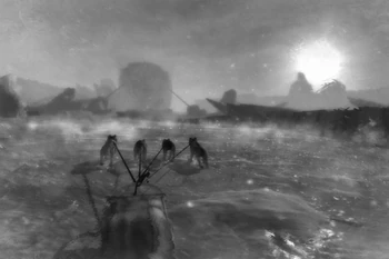 "This is the North Pole's welcome. No marching band, no flags, no speeches