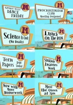  This doesn't even begin to cover  that you will frequently see on the Middleton High sign.