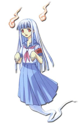 ghost girl in white dress anime