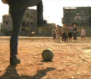 "Hey, mister! Can you teach us how to do that?" "" (stomp)