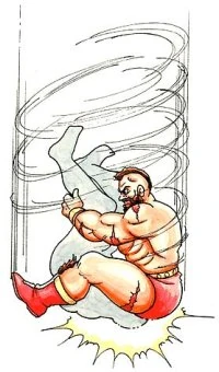 If nothing else, that guy's going to get really dizzy.