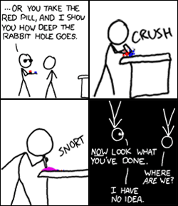 Xkcd 566 - matrix revisited - the third option is drugs 8488