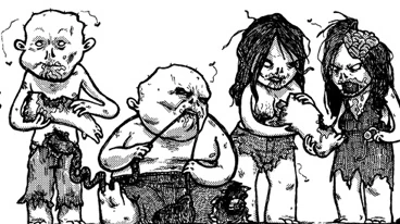 In zombie dinner parties, it's a bring yourself potluck.