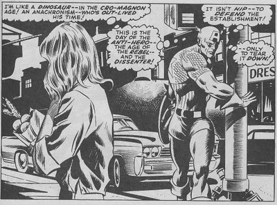  Cheer up, Cap.  or not, you're .