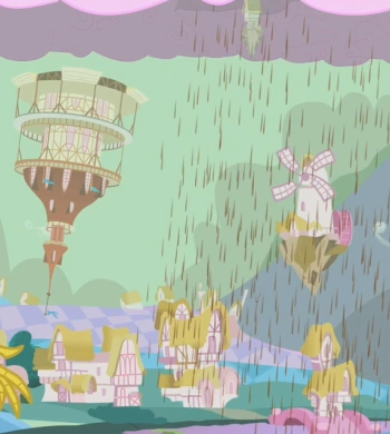  Ponyville, Chaos Capital of the World! Come for chocolate rain, stay for cotton candy clouds!