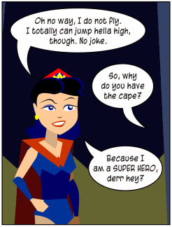 Wonderella superhero cape