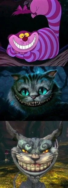 The Cheshire Cat, from  to  to 