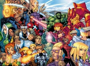Western characters done in an Eastern style as viewed by Western creators.