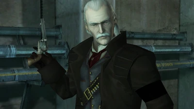 Revolver Ocelot - as bastardly as they come.