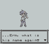 Professor Oak conveniently "" his own grandson's name.