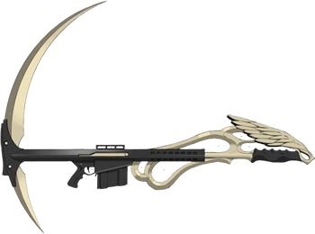Half-scythe, half-rifle, all awesome.