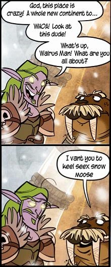 Translation for the -impaired: "I want you to kill six snow moose