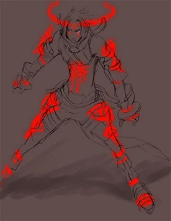 Those glowing lines mean that someone is about to die very soon.