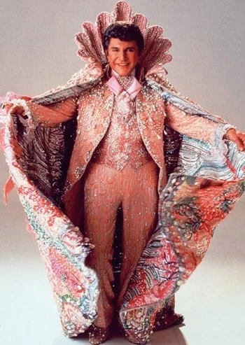 One of his more modest capes.