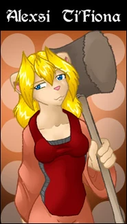 Alexsi (with her mallet)