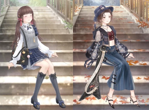 Xiaxia, as a teen and as an adult.