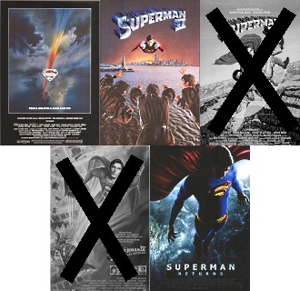 Superman movie posters