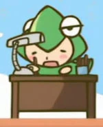 Ume sensei at desk 3964