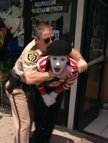 "You have the right to remain silent. Anything you mime can be used against you in a court of law