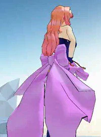 Sashaying with a sash.