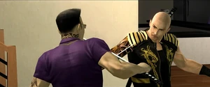 Just two badasses going at it with katanas...