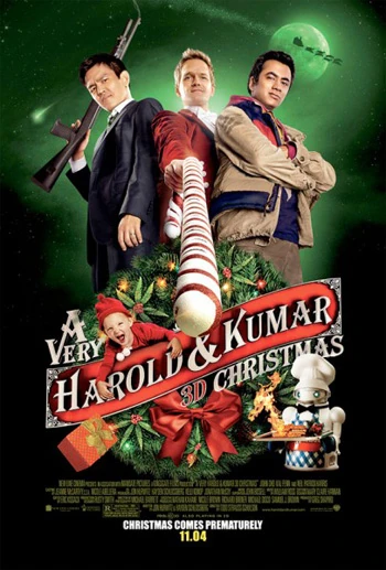 A Very Harold and Kumar 3D Christmas Movie Poster 8863