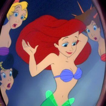 Disney The Little Mermaid Ariel Seashell Halter Swim Top