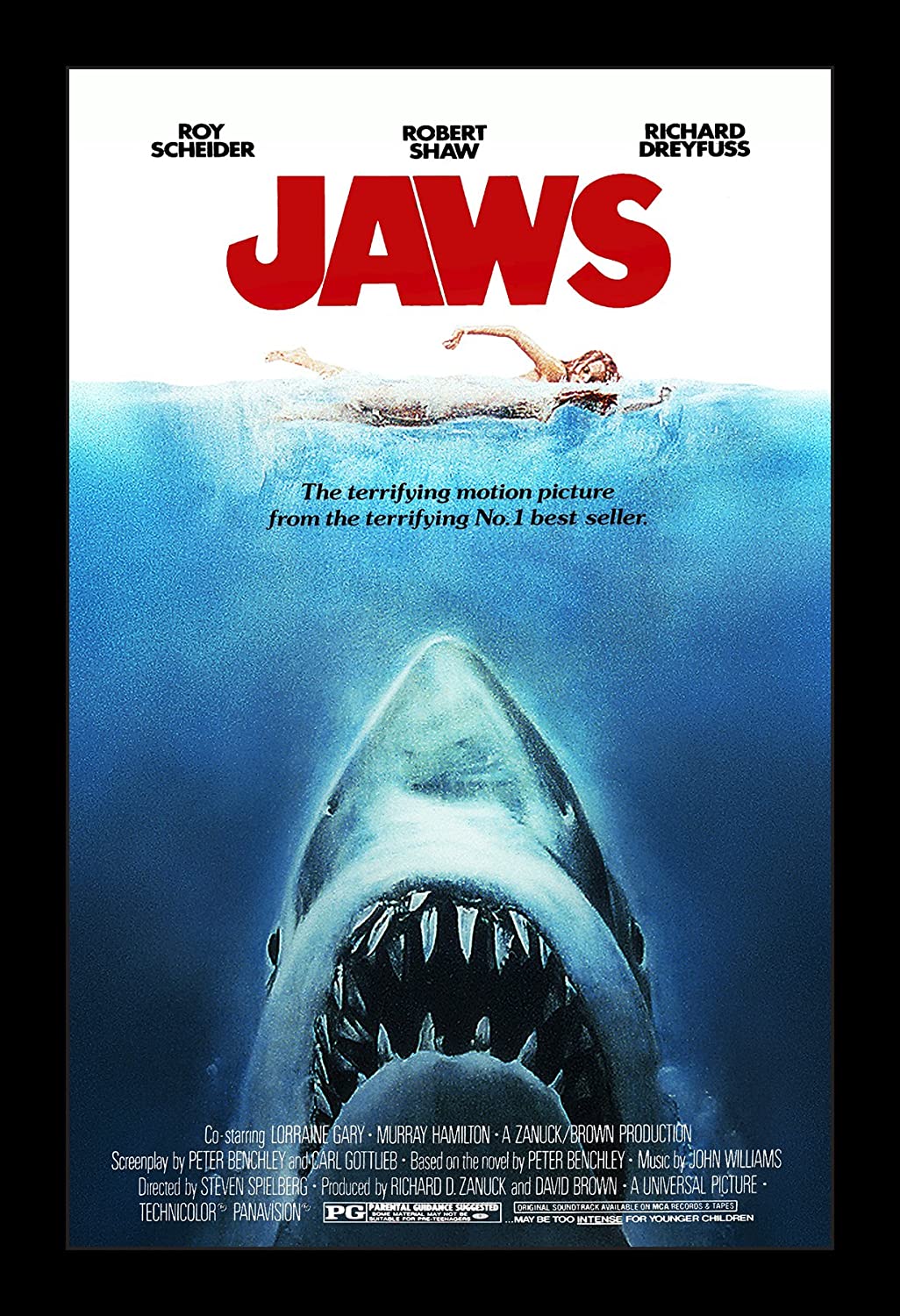 Jaws movie storyboard trading cards Shark Scheider Gary Amity