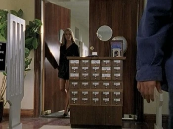 Uh, nice barricade, but the door opens the other way.