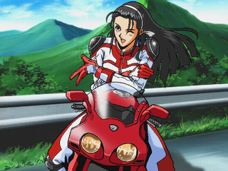 anime girl motorbike